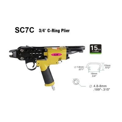 1.74kg パネウマティックSC7C 15GA 3/4'Cリング パーソナライズドサポート OEM