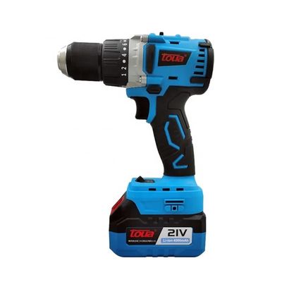 高功率 21V ワイヤレス 電気ドリル 4.0Ah リチウム バッテリーとブラシレス モーター