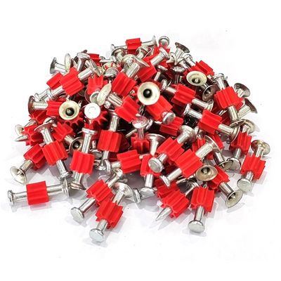 一般頭直径 25mm スチールパウダーアクチュエート コンクリート射撃ネイル 4mm シェンク