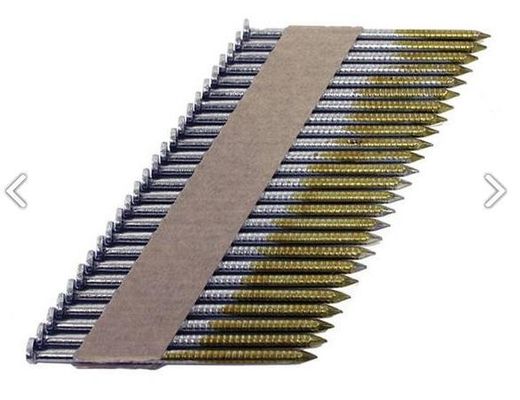 2" 3-1/2" ISO標準枠ネイル 34 度 電気ガルバン化