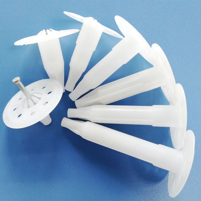 30~100mm 長さ プラスチック製の保温用泡板 床頭付き保温釘