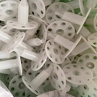 プラスチックフレーム コンクリートネイル 絶縁と亜鉛塗装 7.6mm 頭直径