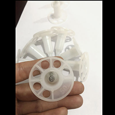 プラスチックフレーム コンクリートネイル 絶縁と亜鉛塗装 7.6mm 頭直径