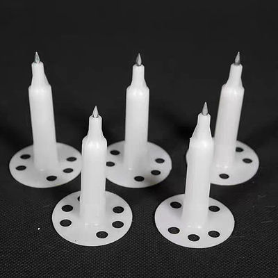 プラスチックフレーム コンクリートネイル 絶縁と亜鉛塗装 7.6mm 頭直径