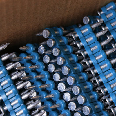15-40mm コラーされたガスドライブピン プラスチックストライプ コンクリートネイル 耐久性