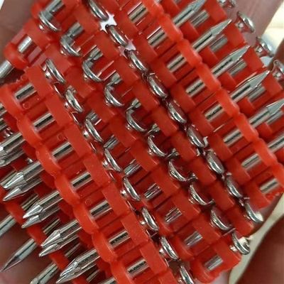 6.3mm 平頭ガスのコンクリートネイル 建築材料のためのプラスチックストリップ固定器