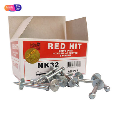 ISO 標準鋼 レッド ヒット NK32 ドライブピンと金属洗濯機射撃釘