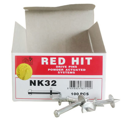 ISO 標準鋼 レッド ヒット NK32 ドライブピンと金属洗濯機射撃釘