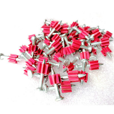 滑らかなシェンク 7.6mm/.300"ヘッド直径 ラムセットとコンクリートのためのガルバニズム塗装ピン
