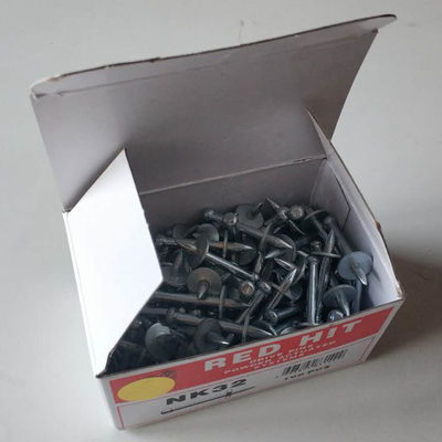 32mm レッド ヒット コンクリート ネイル 天井クリップと 12mm 洗濯機 ダイアで天井を固定