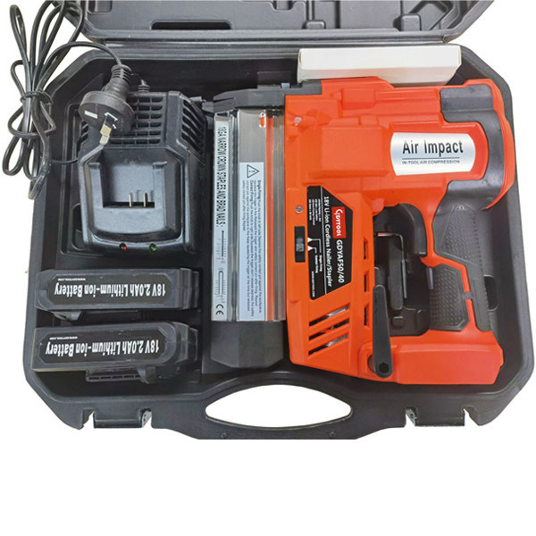 耐久性のある工業用 18V 木製空気無線釘付け器 リ電池で最大100本の釘を収納します
