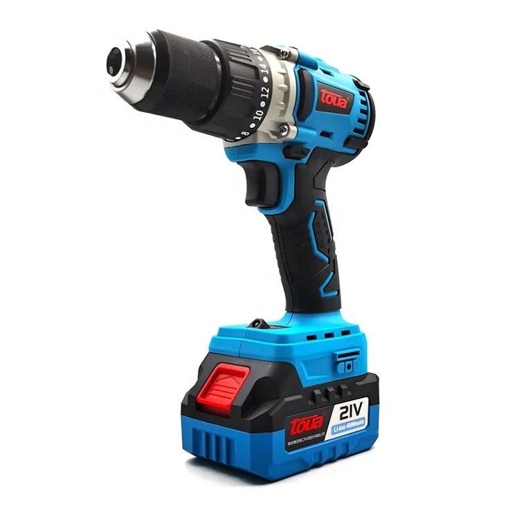 高功率 21V ワイヤレス 電気ドリル 4.0Ah リチウム バッテリーとブラシレス モーター