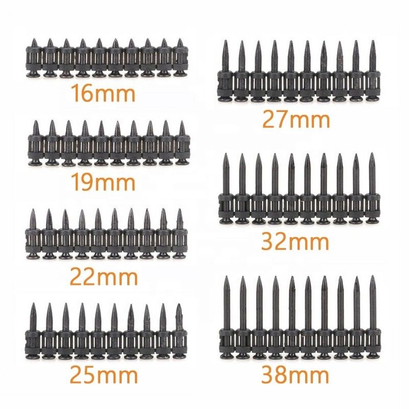 3.0mm シャープ直径 ブラックテープ ガス コンクリート ネイル 建設用 16-38mm 長さ